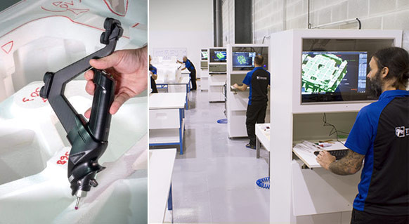 Rozměrová kontrola polystyrenové formy Teccam