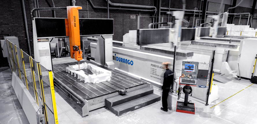 Fresadora del pabellón de Teccam