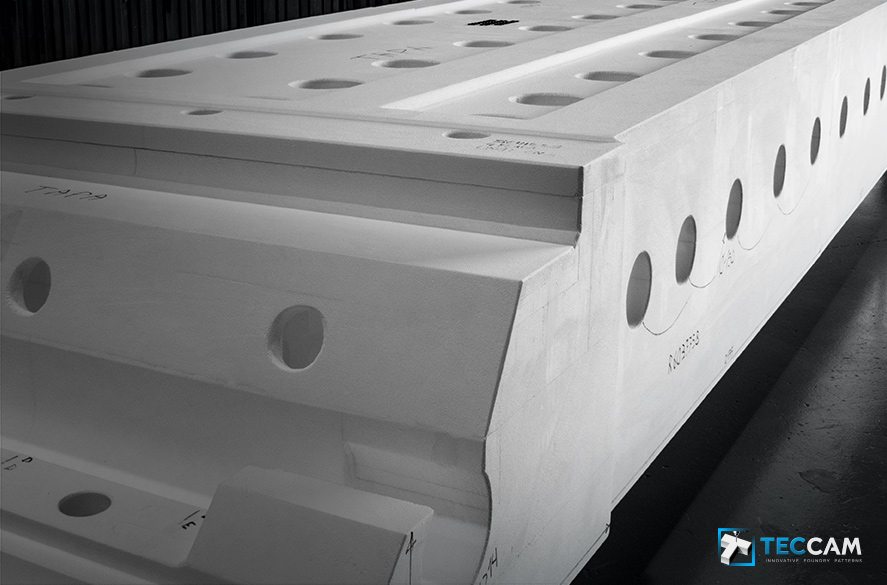 Polystyrene model for 10-metre crossbeam
