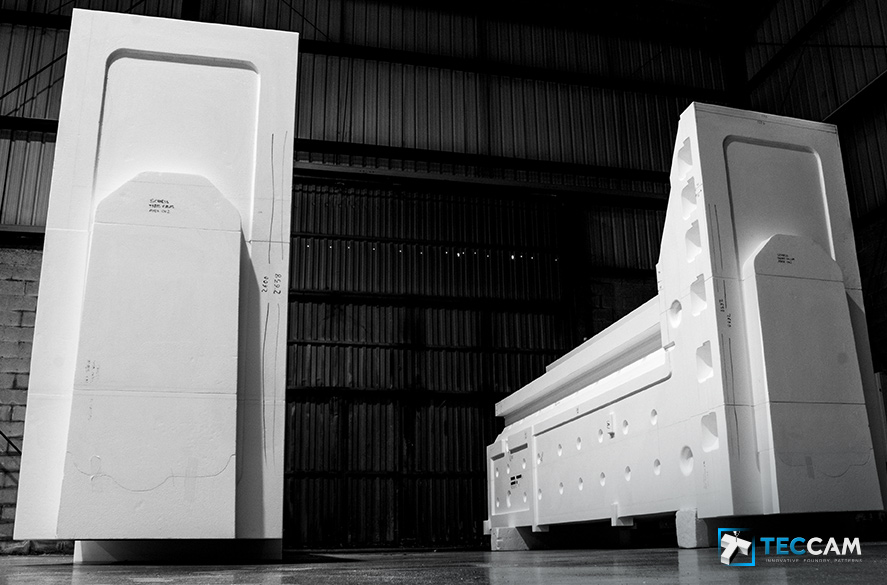 Modelo de poliestireno para columnas de 7 metros