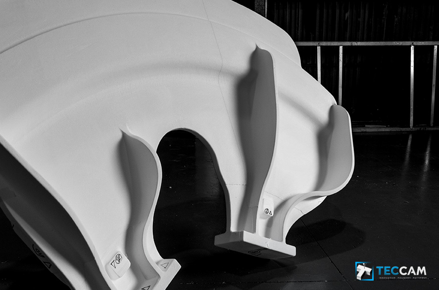 Modèle en polystyrène pour verrieglungsbremsleiste